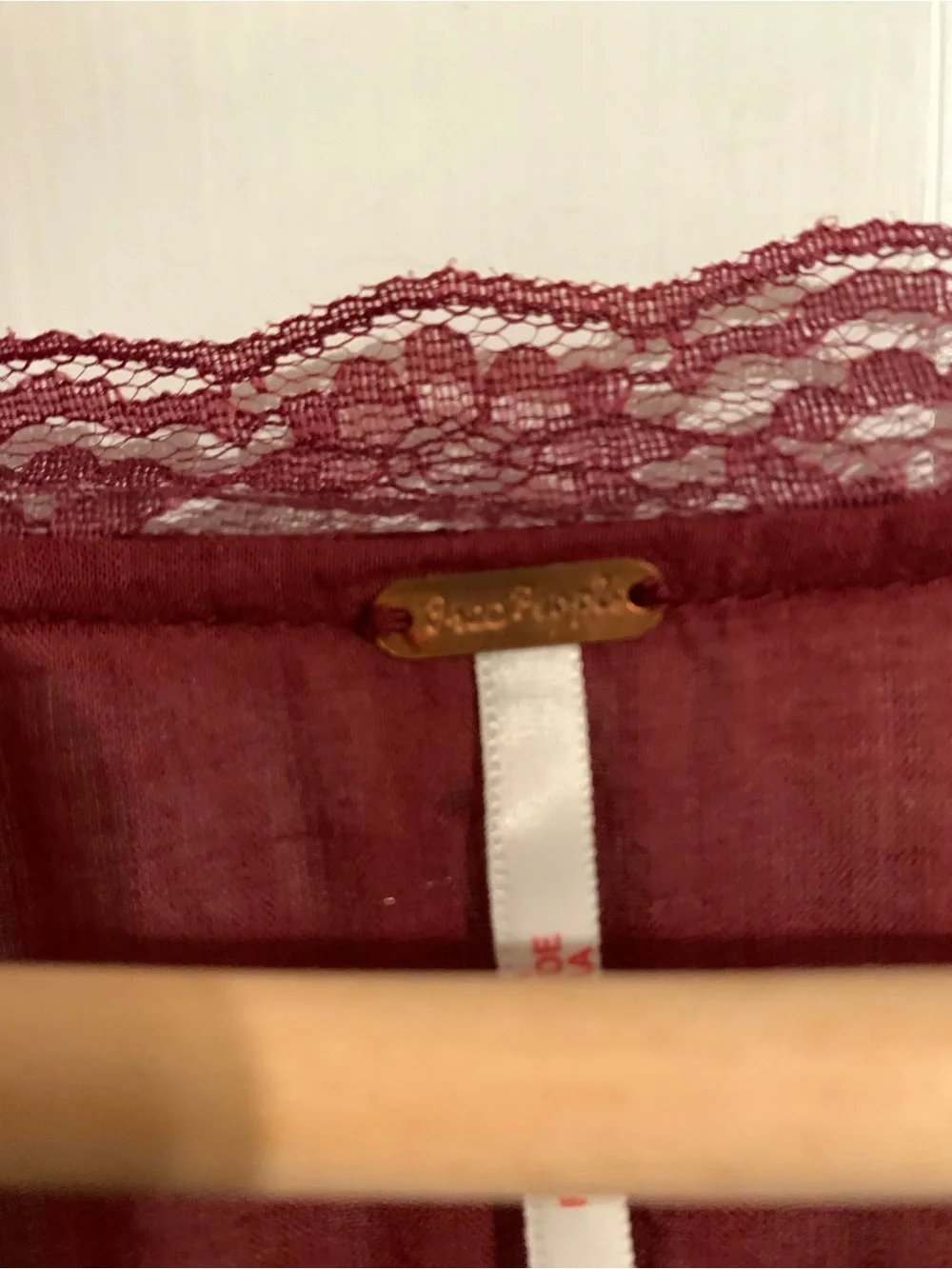 Free People lightweight burgundy